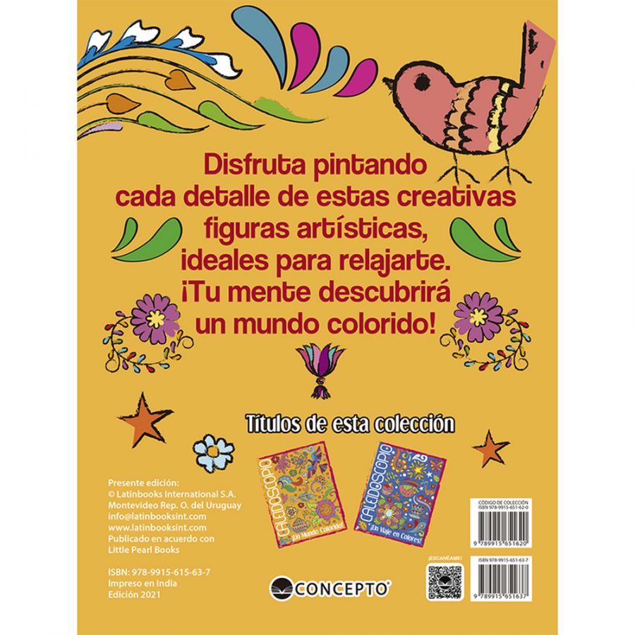 Libros Para Colorear Para Adultos: Mandalas Calaidoscopio Paginas Para  Colo